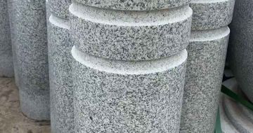 舟山 芝麻白花岗岩挡车柱、隔离柱多少钱