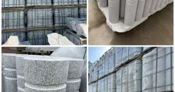 舟山 芝麻白花岗岩挡车柱、隔离柱多少钱