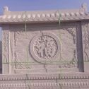 舟山 芝麻白花岗岩屏风，照壁，影壁