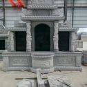 舟山 芝麻灰高档墓碑，土墓，可定制