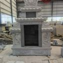 舟山 芝麻灰高档墓碑、土墓，一套也支持定做