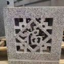 舟山 芝麻白花岗岩镂空雕花灯笼