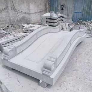 舟山 芝麻灰花岗岩园林景观 小石桥