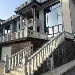 舟山 芝麻白别墅阳台栏杆，楼梯栏杆