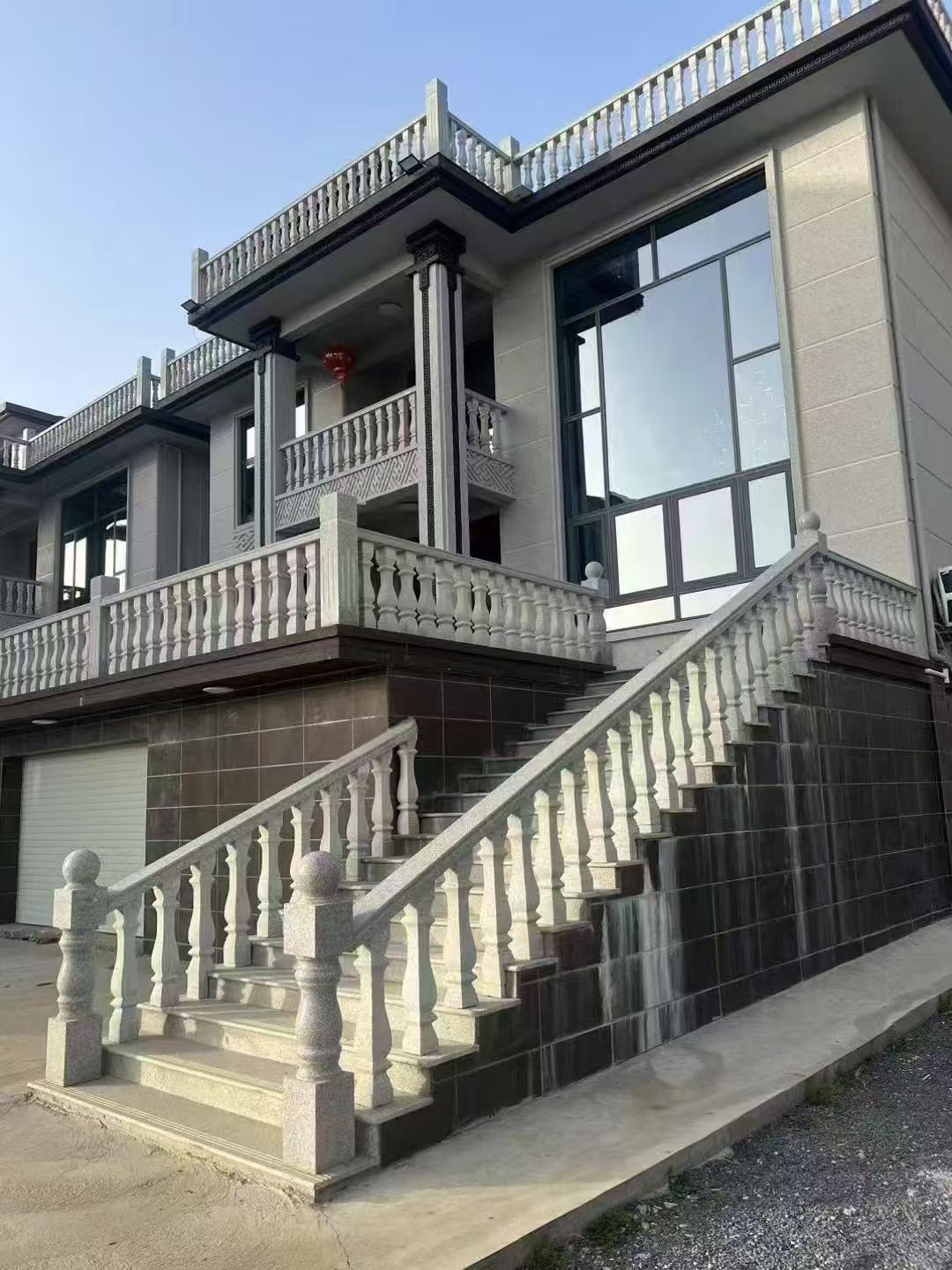舟山 芝麻白别墅阳台栏杆，楼梯栏杆