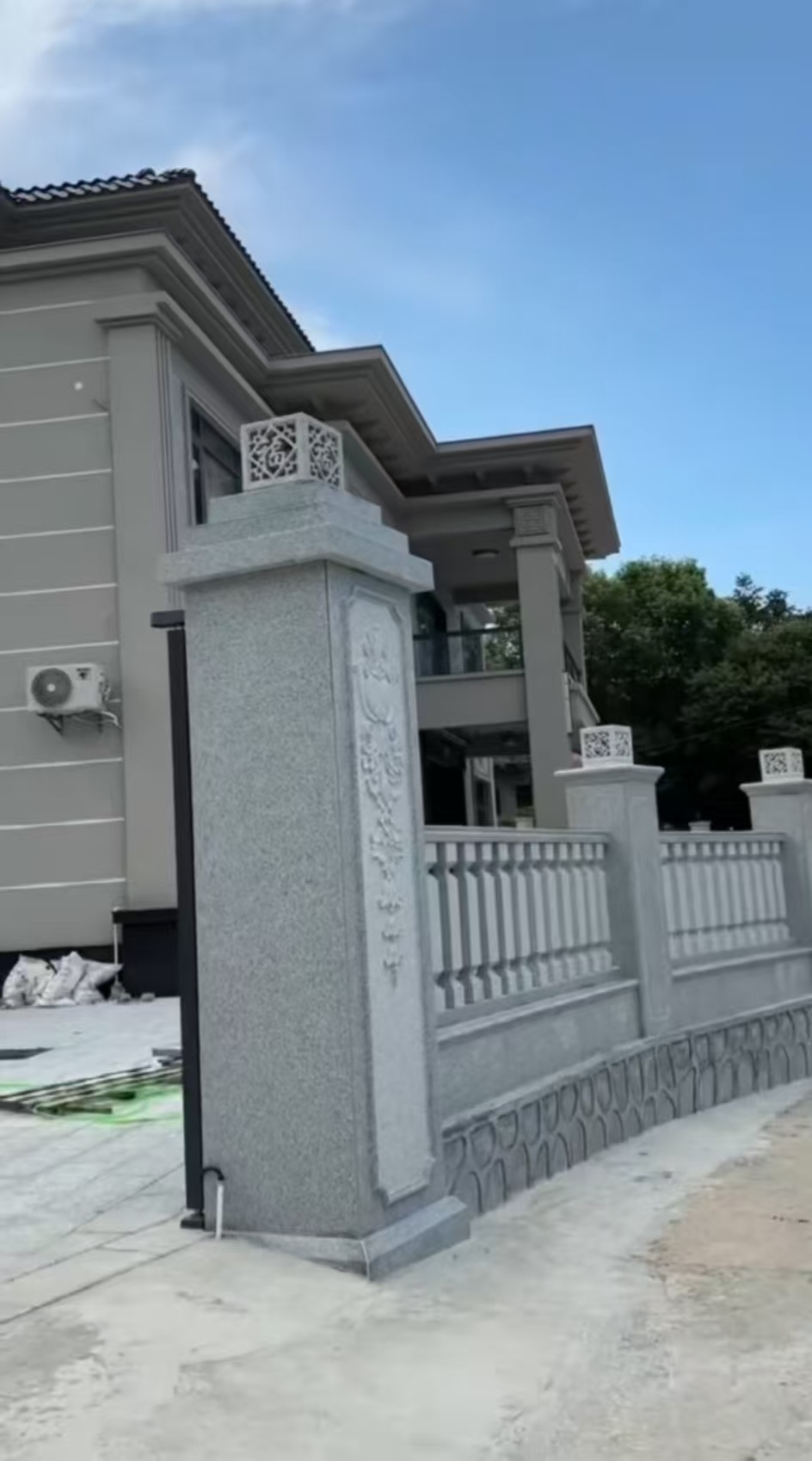 舟山 芝麻白别墅围墙栏杆，私人订制