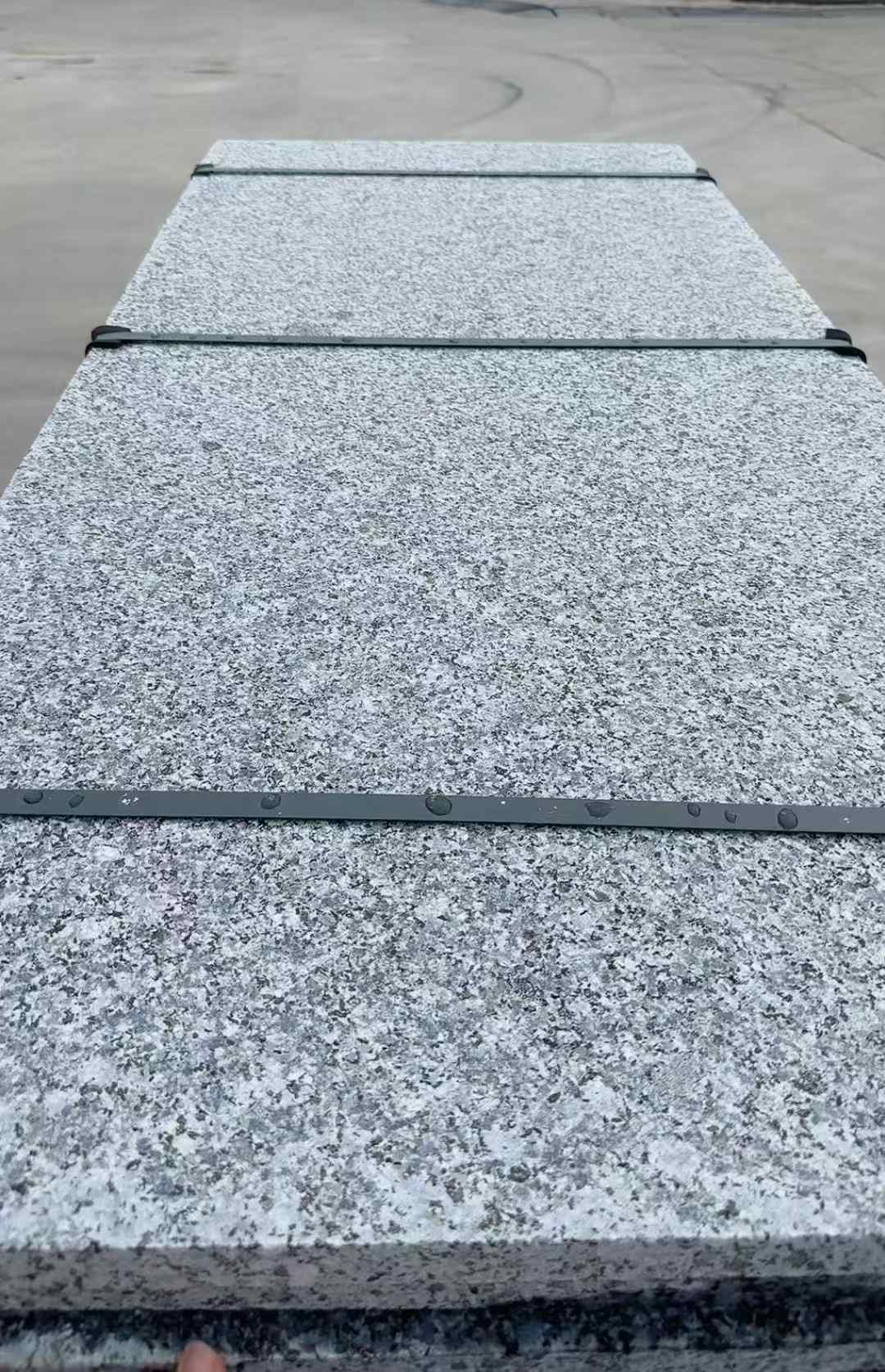 舟山 芝麻黑火烧面毛板，条板，半成品