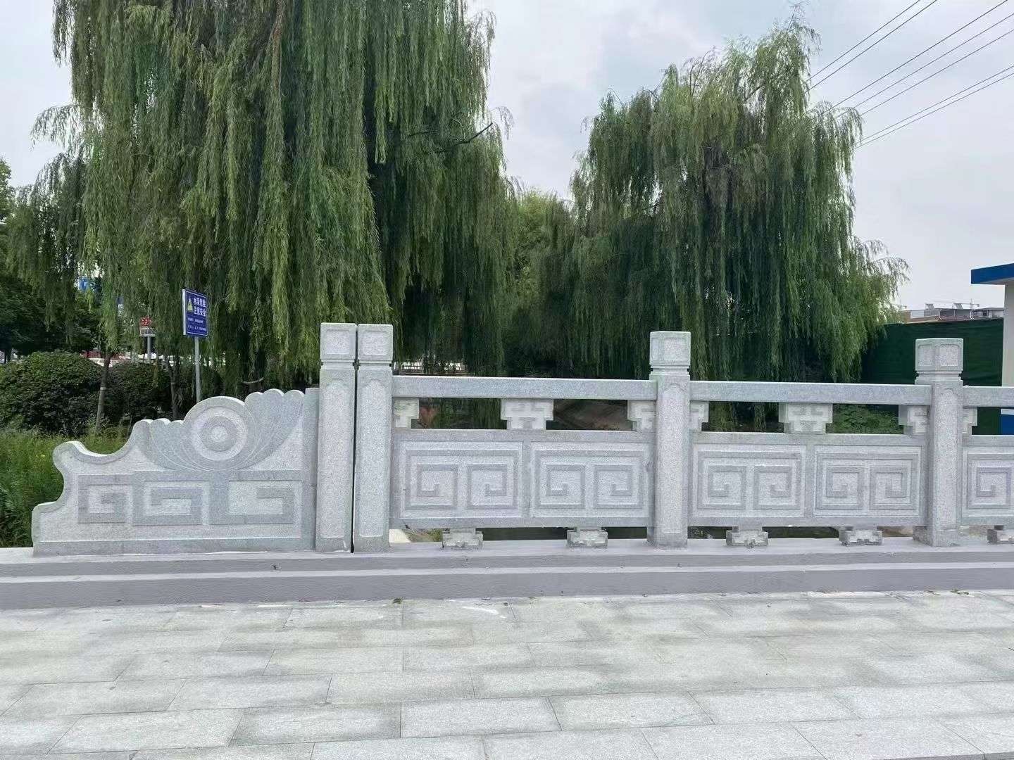 舟山 芝麻灰桥栏杆、河道栏杆安装效果