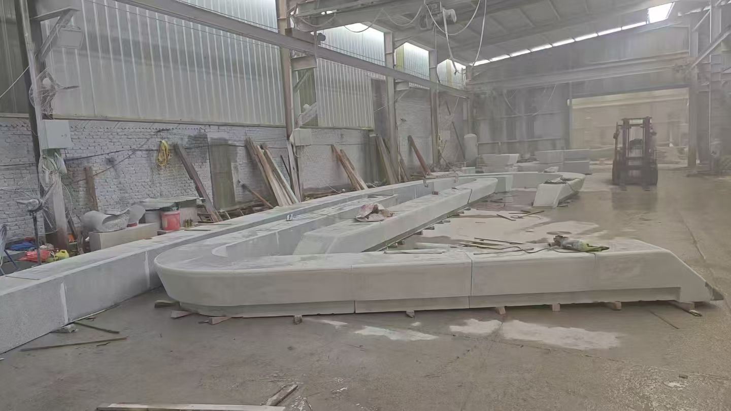 舟山 花岗岩整石坐凳拼装