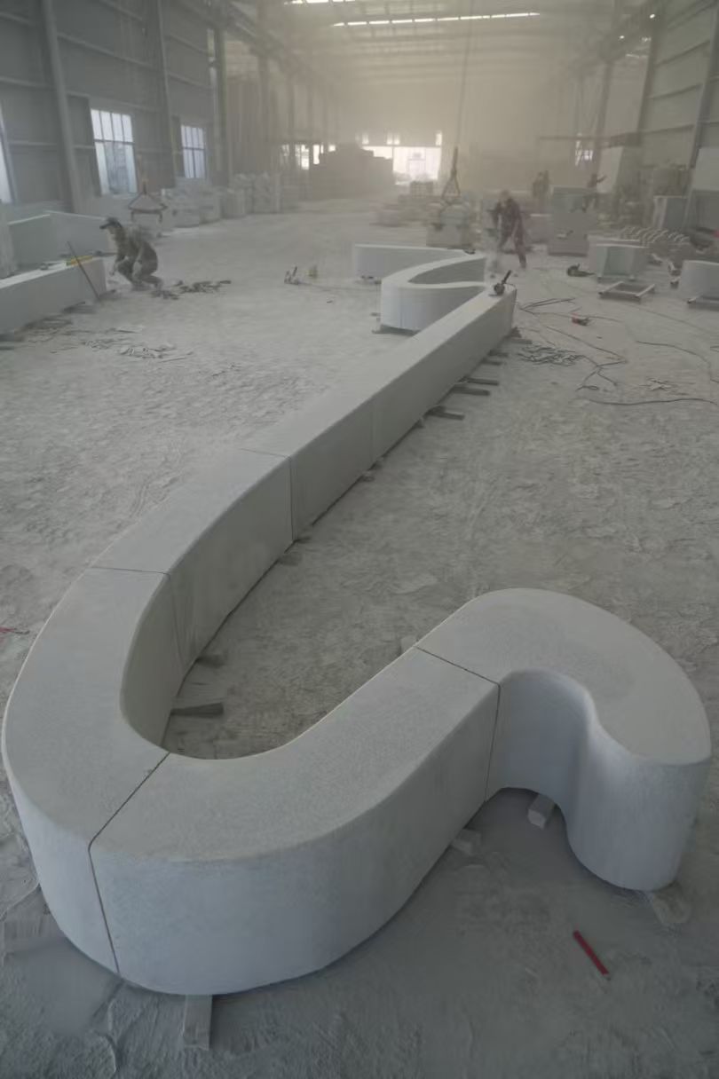 舟山 花岗岩整石坐凳拼装